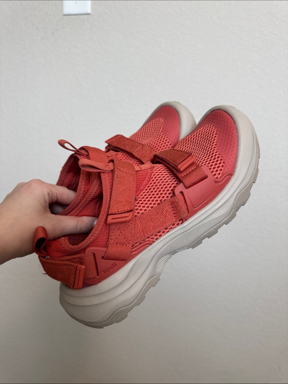 Teva Women's Coral Mesh Strap Sneakers | Chunky Off-White Sole